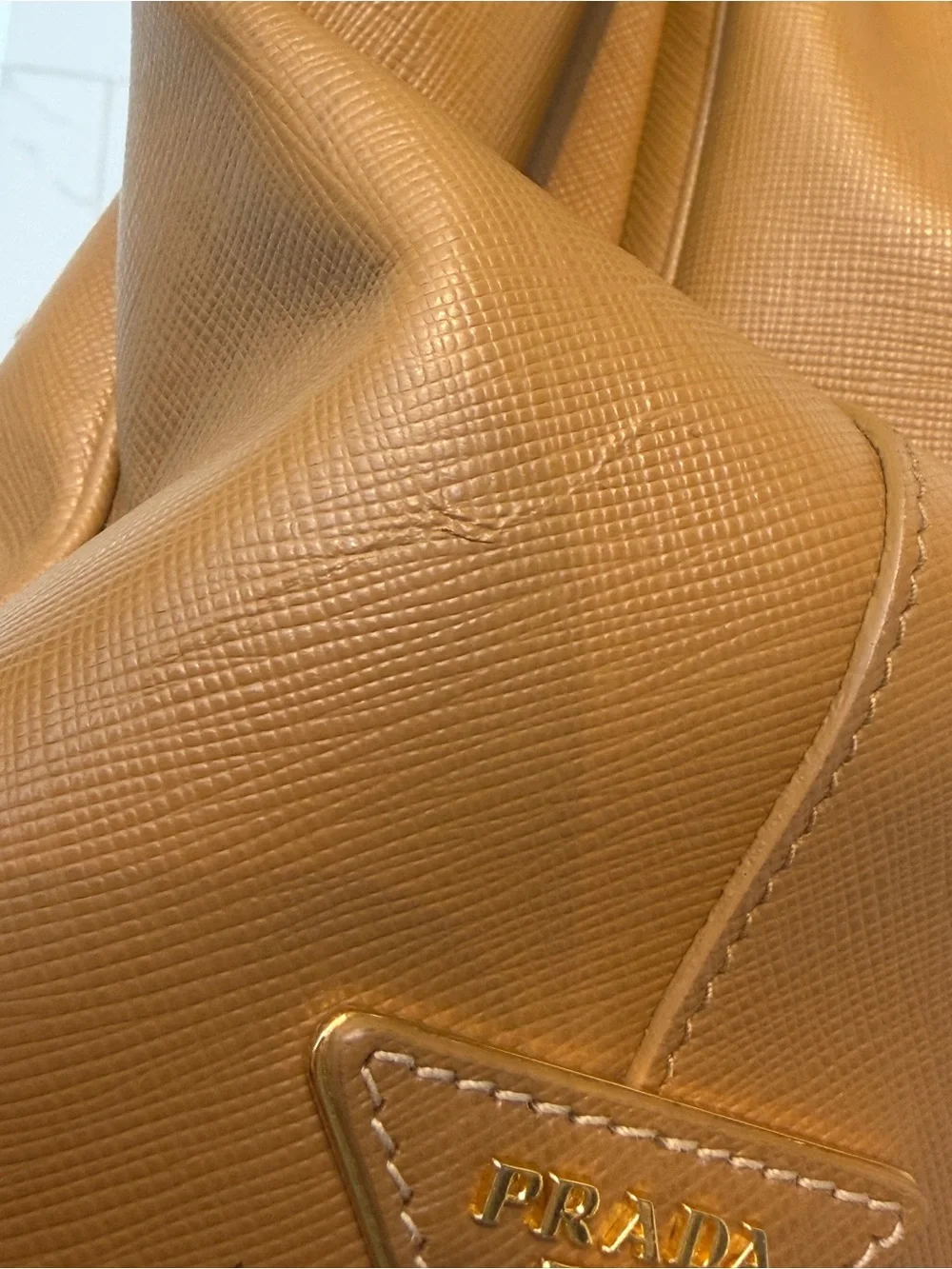 prada Classic Structured Women's Satchel Handbag in Brown